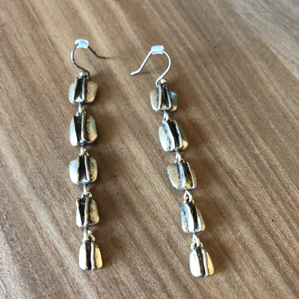 Antiqued look gold earrings from Lucky Brand